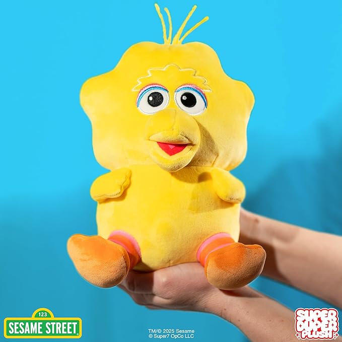 Super7 Sesame Street Super Duper Plush Wave 01 - Big Bird Plush Stuffed Toy