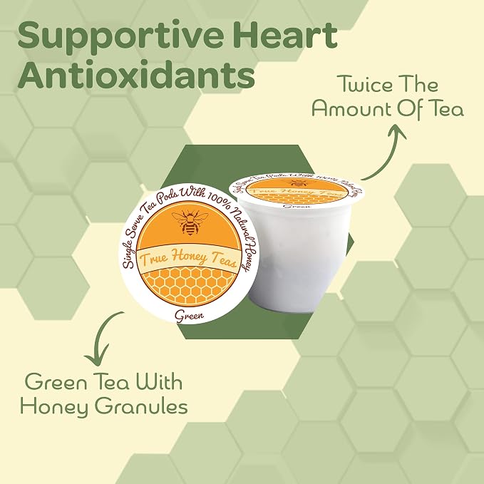 Honey Infused Green Single Serve Tea (12)