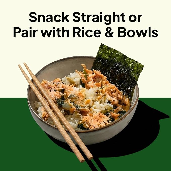 Korean Food Mixed Roasted Seaweed Snack Set 12 Count Vegan Gluten Free | Roasted seaweed snack set with olive, grapeseed, and sunflower oils. Vegan, gluten-free, and includes 12 individual packs.