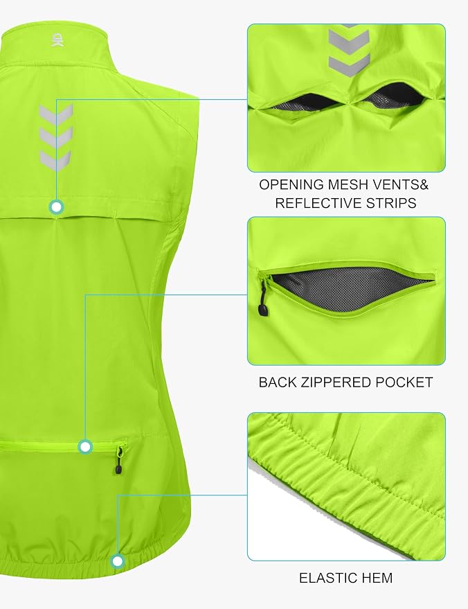 Little Donkey Andy Women's Lightweight Quick Dry Vest Windproof Summer Vest | Stretch Quick Dry Material, Windproof Breathable Vest, Cooling Effect Summer Outerwear, Running Cycling Golf Tennis Hiking