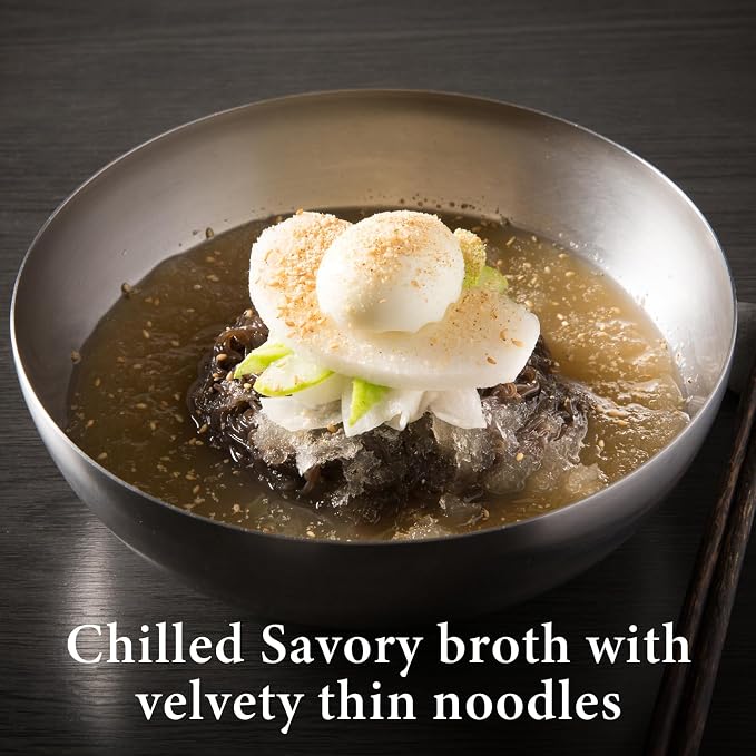 Wang Korean Cold Noodle Pyeongyang Naengmyeon, Slurpable Air Conditioning, 22 Ounce, 4 Servings