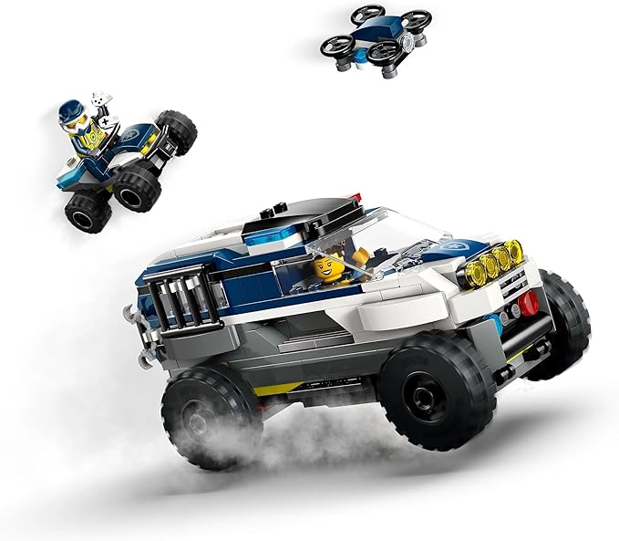Lego tbd-60449 New title: LEGO City Off-Road Police Chase Action Set – Police SUV, Crook Pickup, Quad Bike & Drone | Kids Construction Toy - 60449