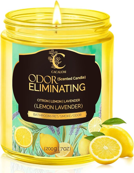 Lavender Odor Eliminating Candles, Pet Scented Candles for Home, Single Wick Soy Candle Gifts for Women, Men, Ideal for Creating Relaxing Atmosphere, Over 50 Hours of Burn Time