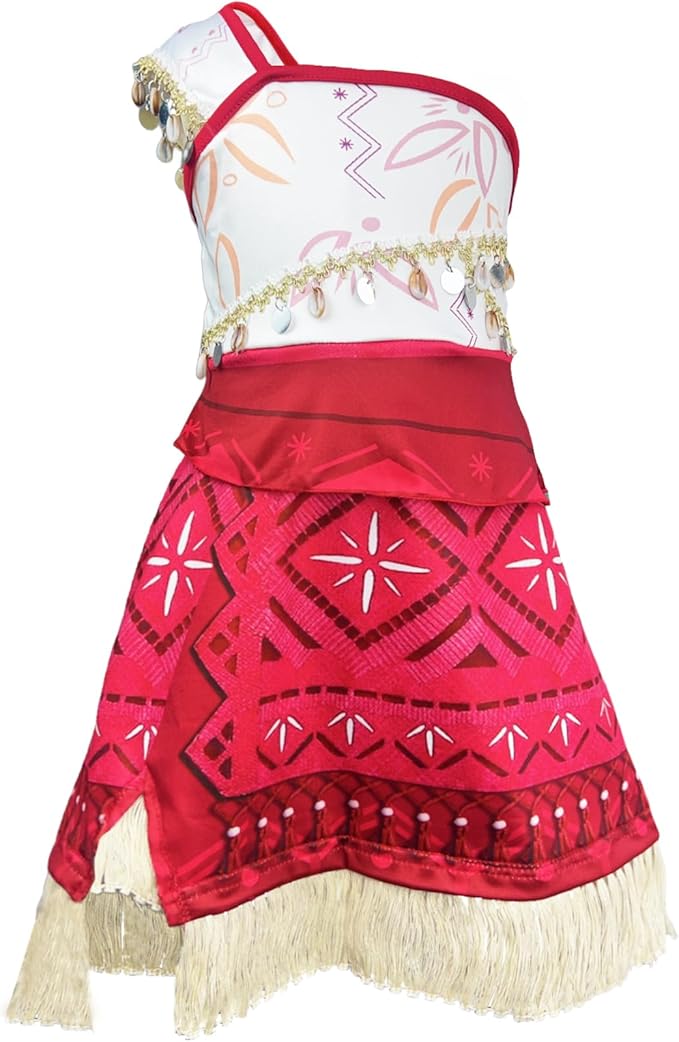 Princess Dress Up Costume for Girls Adventure Ocean Costumes Birthday Party Outfit Playwear Dresses with Accessories