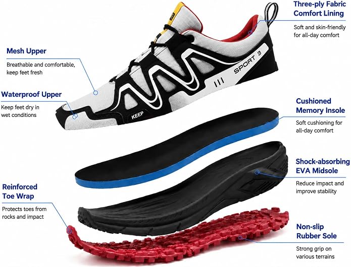 Women Hiking Shoes Casual Non-Slip Lightweight Comfortable Running Fashion Sneakers Walking Trekking Outdoor Shoes