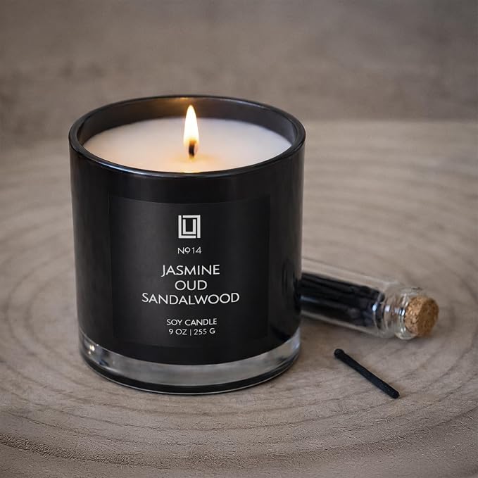 Lulu Candles | Lemon & Vanilla Bean | Luxury Scented Soy Jar Candle | Hand Poured in The USA | Highly Scented & Long Lasting (9 Oz.)