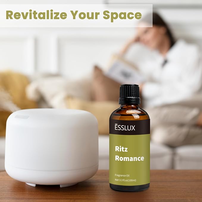 Hotel Diffuser Oil, Inspired by Ritz Carlton Hotel Scents, ESSLUX 100ml 3.3 oz Aromatherapy Essential Scented Oils for Massage, Soap, Candle Making Scents, Perfume, Humidifier