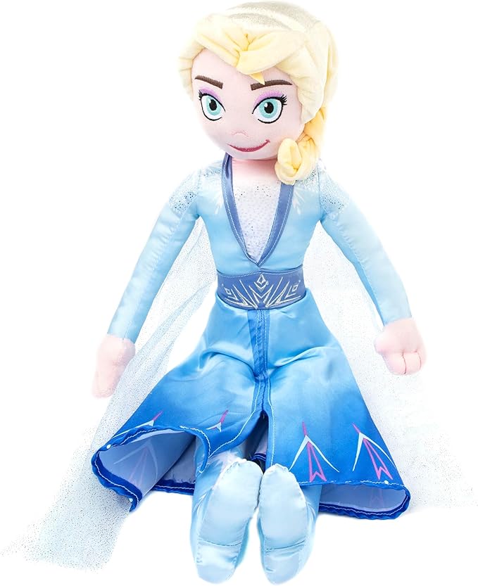 Disney Frozen 2 Elsa Plush Stuffed Pillow Buddy - Super Soft Polyester Microfiber, 25 inch (Official Disney Product)