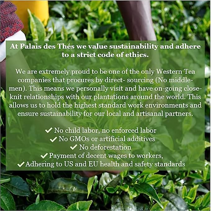 Palais des Thés - French Garden - Herbal Caffeine-Free Tea with Pear & Blackberry - Premium Tea Bags, Serves 15 Cups