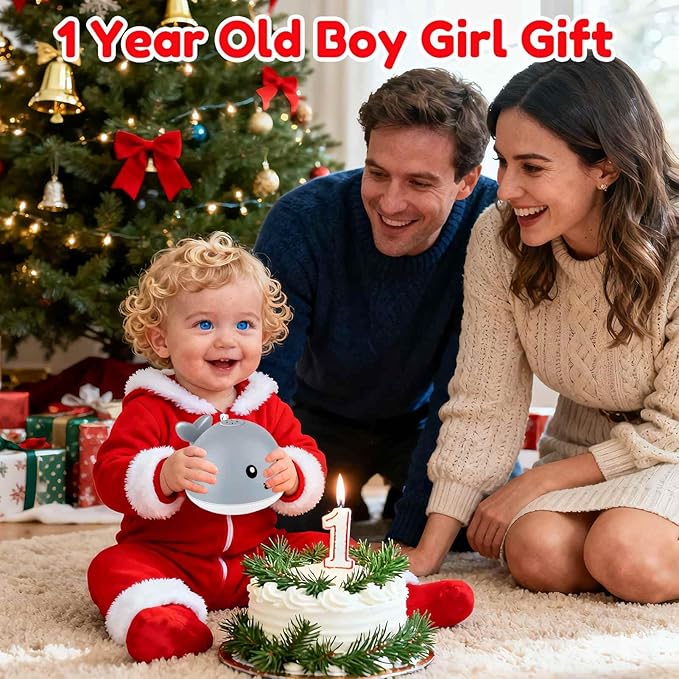 Bath Toys for Kids Ages 1-3 - Valentines Gifts Easter Basket Stuffers - 1 Year Old Girl Boy Gifts 1st First Birthday Gift - Light Up Whale Sprinkler Bathtub Water Pool Toys for Babies 6-12-18 Months