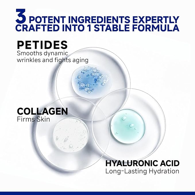 Peptide Under Eye Patches, Firming Eye Patches Instant Reduces Dark Circles and Puffiness, Collagen Under Eye Mask for Bags Treatment, Wrinkles, 24 Pairs, Vegan