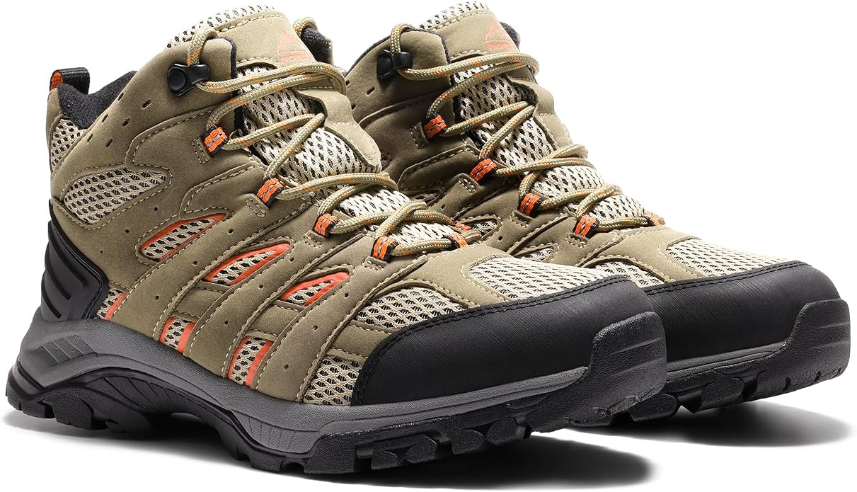 NORTIV 8 Women's Waterproof Hiking Boots Outdoor Ankle Trekking Mid Backpacking Mountaineering lightweight boots