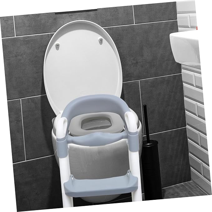 Toddmomy Toilet Ladder Pu Mat Boys and Girls Potty Training Seat Cover Washable Pad for Toddlers