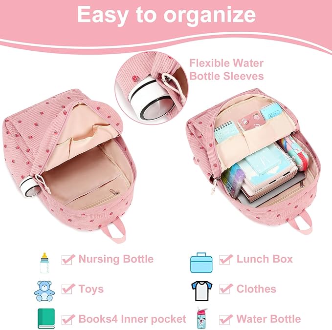 LOIDOU Backpack for Girls School Backpacks Bookbags for Elementary Middle School Women Laptop Backpacks
