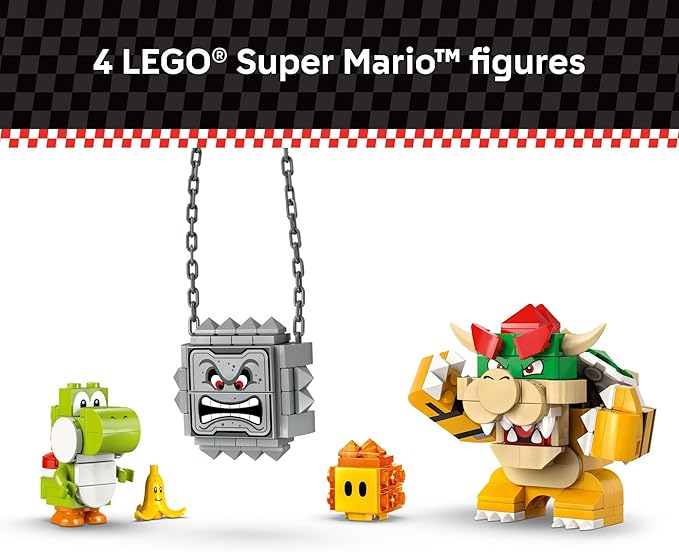 LEGO Super Mario: Mario Kart – Bowser’s Castle Building Toy for Kids - Pretend Play Set for Boys & Girls, Ages 9+ - Nintendo Gift Idea for Young Gamers - W/Yoshi & Bowser Toy Figures - 72039