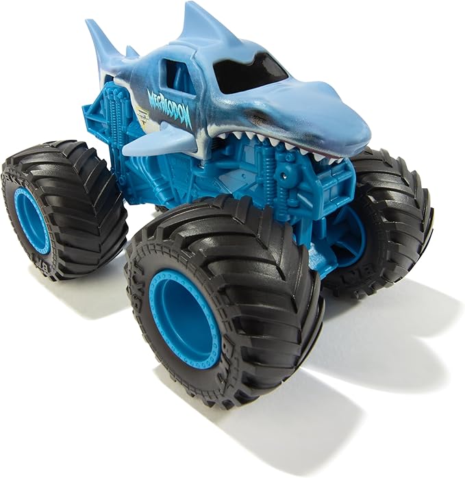 Monster Jam Smash & Bash 2-Pack Monster Trucks, Megalodon & El Toro Loco, 1:64 Die Cast Repairable Monster Truck, Kids Toys for Boy and Girls Ages 3 and up
