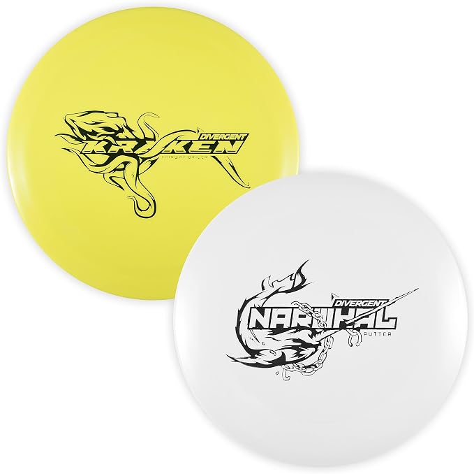 Divergent Discs 2-Disc Beginner Disc Golf Starter Set - Putter and Driver Discs