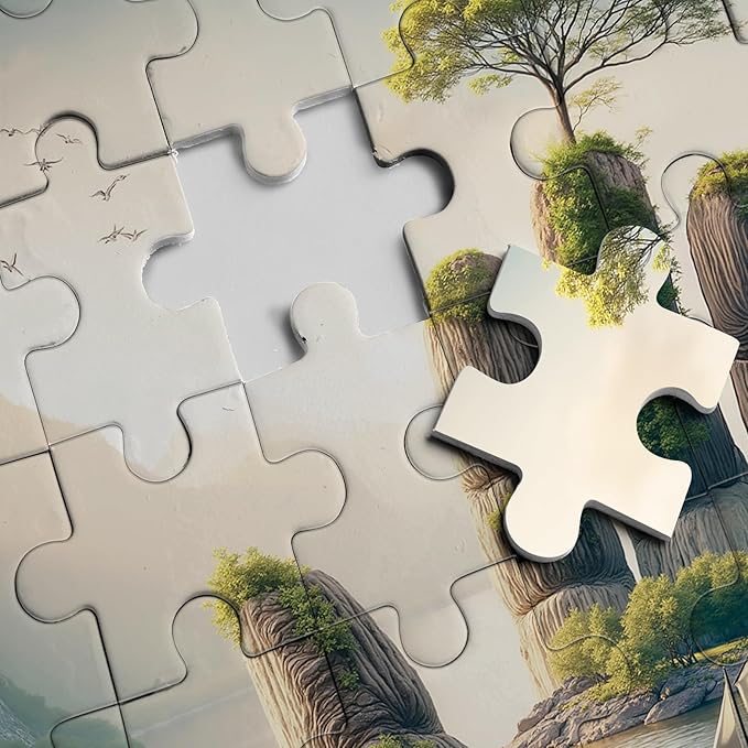 Nature Lake Landscape Puzzles for Adults 1000 Pieces, Beautiful Scenic Plant Tree of Life Forest Jigsaw Puzzles, Impossible Hard Difficult Challenging Art Puzzle