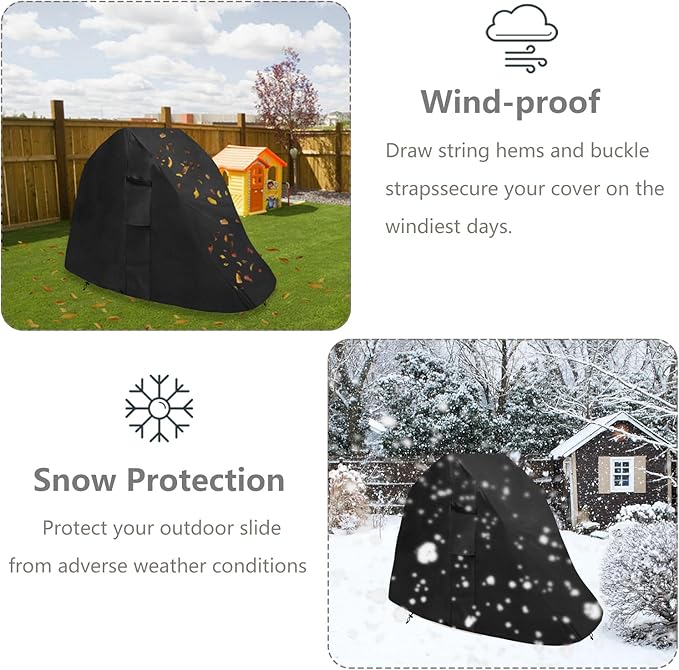 Toddler Slide Cover,Fit to Hide and Seek Climber,Waterproof Dust Proof Anti-UV Outdoor playset toy Cover,Cover only