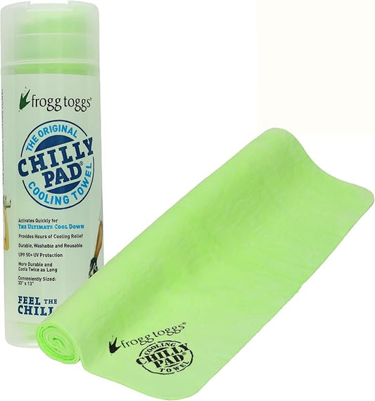FROGG TOGGS Chilly Pad, Instant Cooling Towel, Long Lasting, Reusable, Sports and Outdoors Neck Towel 33x13