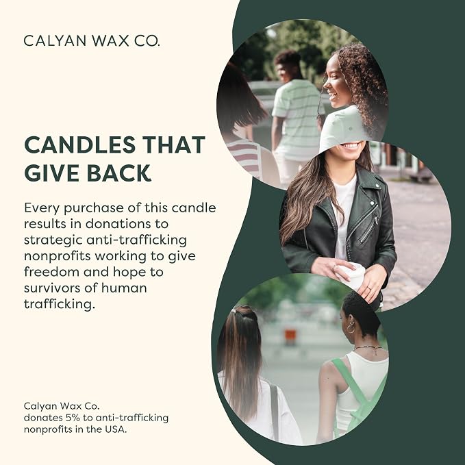 Calyan Wax Co. Fir & Clove 3 Wick Scented Candle - 43 Hour Burn - Luxury 3 Wick Soy Candles - Clean Soy Wax Candles - Long Lasting Large Glass Jar Candle for Home - 14.9oz