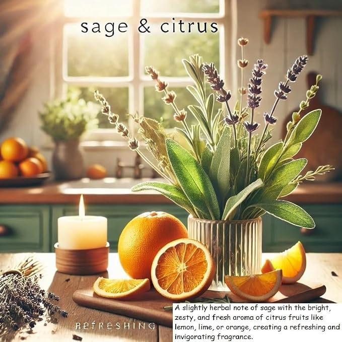 Red Barn Candle Company Wood Dough Bowl Candles | 100% Natural Soy Wax & Essential Oil Infused | Odor Eliminating + Pet Safe | Scented Candle Gifts for Men & Women (Sage & Citrus, 3-Wick)