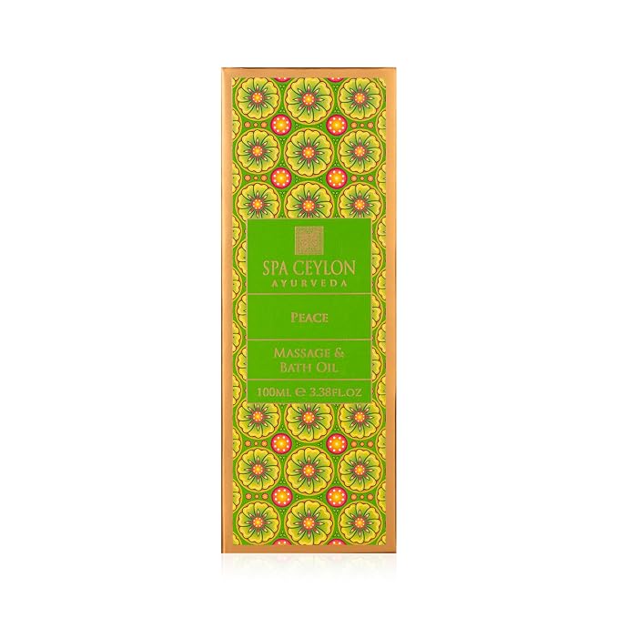 SPA CEYLON Peace Massage & Bath Oil | Soothing Body Ritual | Ayurveda | Massage Oil for Massage Therapy