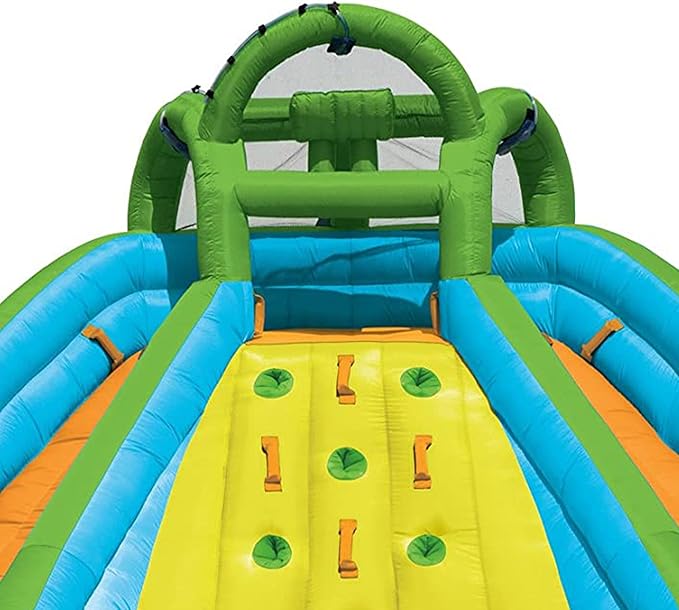 Little Tikes Rocky Mountain River Race Inflatable Slide Bouncer, 161" L x 169" W x 103" H/Weight: 50.00 lbs., Multicolor