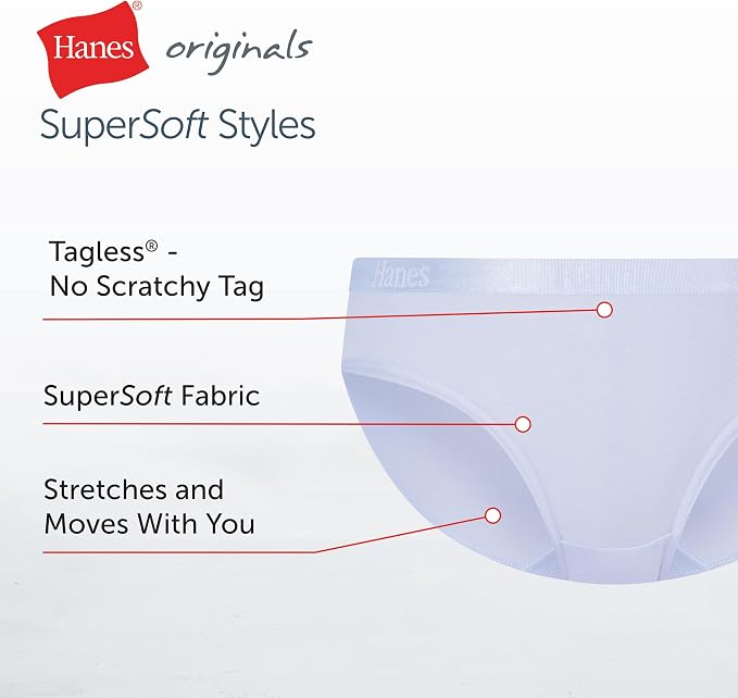 Hanes Girls' Period Underwear Boxer Briefs, Comfort Period Boxer Brief Panties for Girls, Moderate Protection
