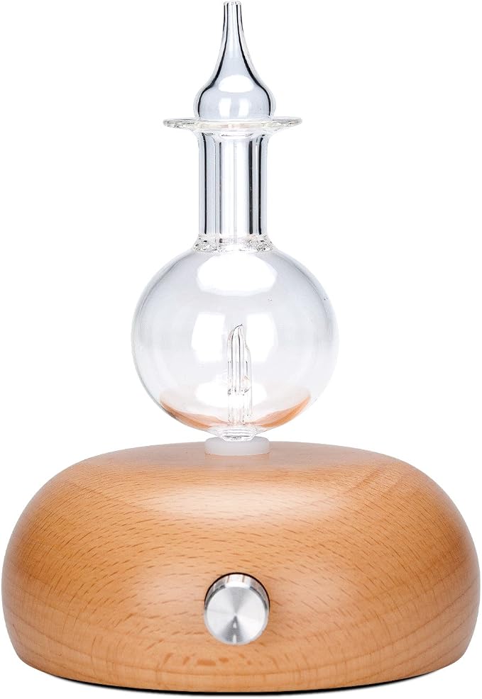 Vintage Aromatherapy Essential Oil Diffuser, Professional 7 Color Pure Aromatherapy Wood Diffuser