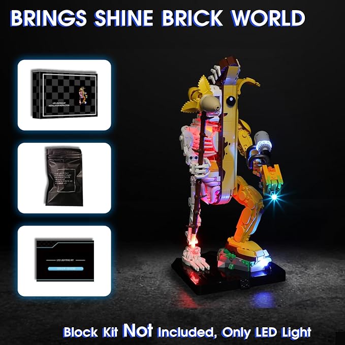 Vaodest Led Light for Lego 77072 Fortress Peely Bone Set,Design and Configuration Compatible with Model 77072(Led Light Only, Not Building Block Kit)