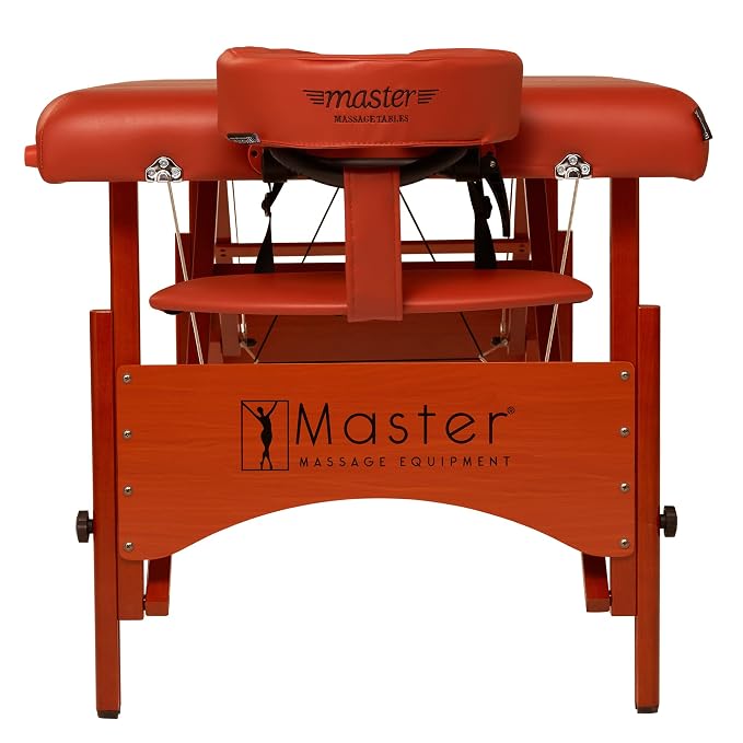Master Massage Fairlane Therma-Top 28-Inch Portable Heated Massage Table Package, Cinnamon Color, Adjustable Heating System- Tattoo Bed- Lash Table
