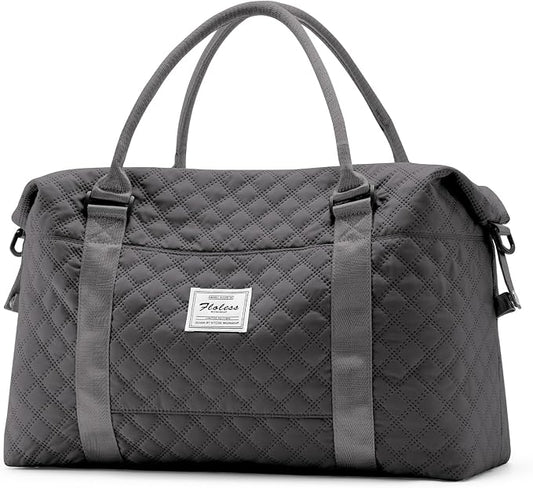 Travel Duffel Bag, Carry On Overnight Weekender Bags for Women | Travel Bag with Wet Pocket & Trolley Sleeve, For Spirit Airlines 18x14x8 Personal Item Bag