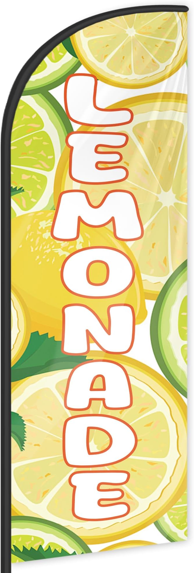 Lemonade Feather Flag for Storefronts Fairs,6 FT (Flagpole Not Included) | Business Advertising Flag