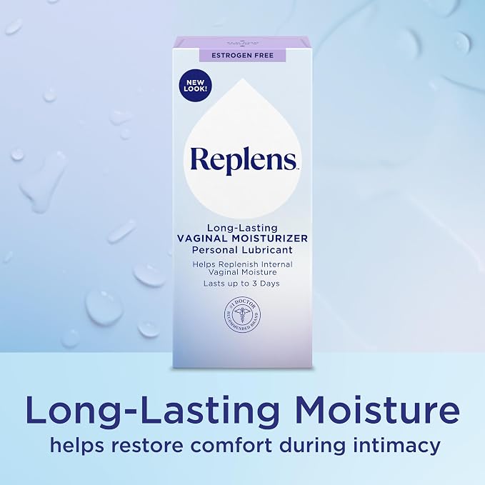 Replens Long-Lasting Vaginal Moisturizer with Reusable Applicator, 1.23 Ounce