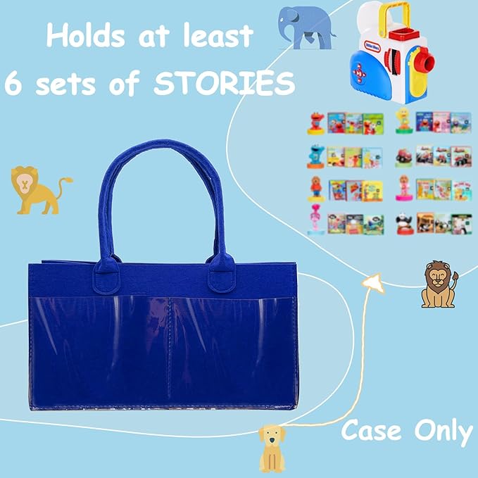 Klawdsky Case for Story Dream Machine Books Starter Set, Portable Storage Case for Storytime Audio Play Real for Little Tikes Character Collection