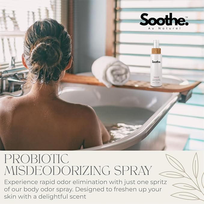 Probiotic Mist Deodorizing Spray, Feminine Deodorant for Private Parts, Control Odor & Itching, Soothing & Moisturizing Vaginal Spray (Rose), 4 oz