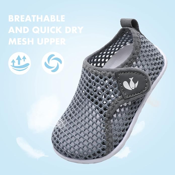 JOINFREE Baby Toddler Water Shoes Boys Girls Sandals Barefoot Kids Breathable Sneakers Shoes for Walking Running