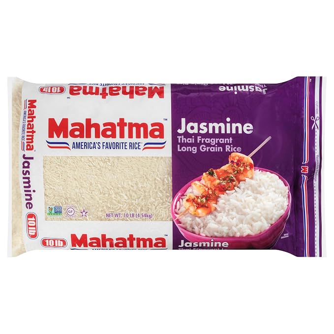Mahatma Jasmine Rice, Fragrant Thai Rice, 10-Pound Bag