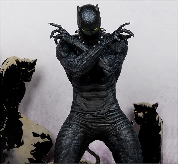 McFarlane Toys Marvel Black Panther 1:10th Scale Collectible with Scene (Marvel Knights #4)