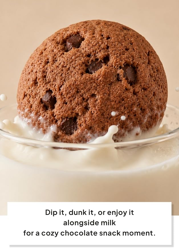 Korean Food CW Chewy Chocolate Chip Cookies Coffee Flavor Mochi Center 240g | Soft and chewy chocolate chip cookies with a mochi center and rich coffee flavor