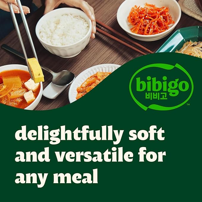 Bibigo Korean Sticky White Rice, Microwavable, Zero Trans Fat, 7.4 Ounce (Pack of 3)