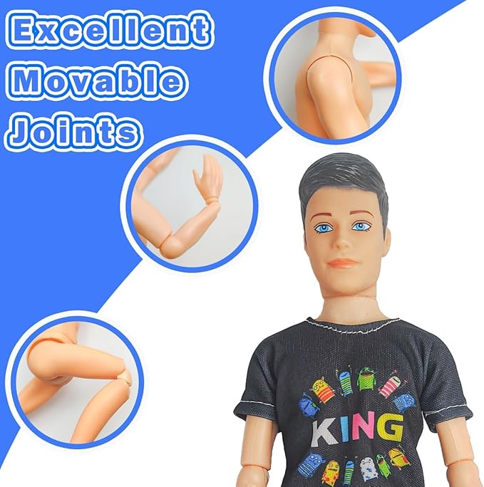 Interactive Family Toy Fun Action Figures Set, Imaginative Family Doll Play