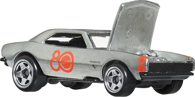 Hot Wheels Mattel 80th Anniversary 7-Pack Ride-On Toy Cars, Includes 7 Mini Cars, Ages 3 and up, Metal JHF01