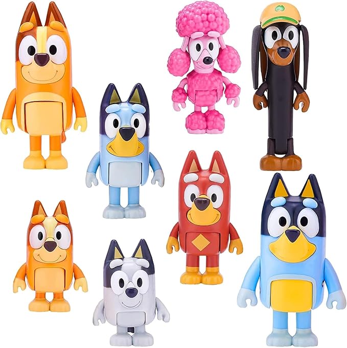 8 PCS Wolfs Figures Toys Playset, Wolves Action Figurines Family and Friends Set, Cake Toppers 2.5-3 Inch