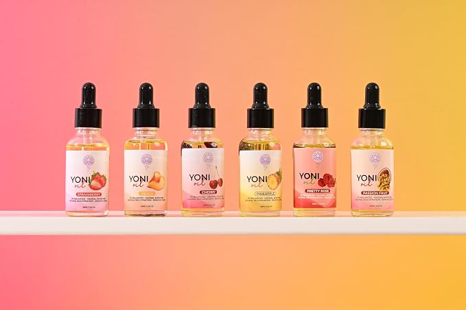 Magic V Yoni Oil for Women – Organic Feminine Care Vaginal Moisturizer, pH Balance & Odor Control, Soothes Ingrown Hair & Razor Bumps – Strawberry Scent
