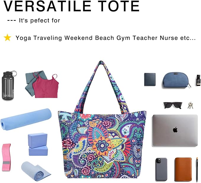 Yoga Mat Bag Yoga Bags and Carriers Fits All Your Stuff Yoga Tote Bag with Zipper Pocket Yoga Mat Carrier Pilates Bag Take in Out Mat Easily