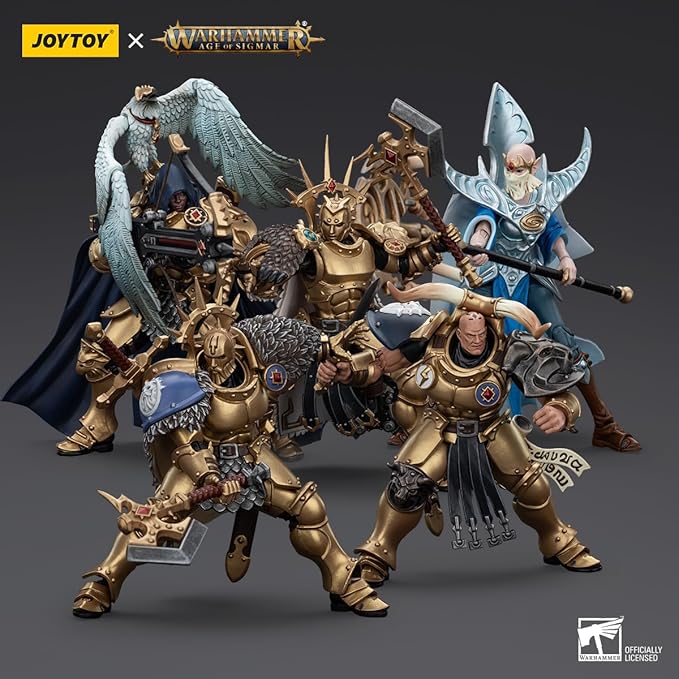 JOYTOY Warhammer 1/18 Action Figure Age of Sigmar Stormcast Eternals The Blacktalons 5Pack Mecha Joy Toy Collection Model