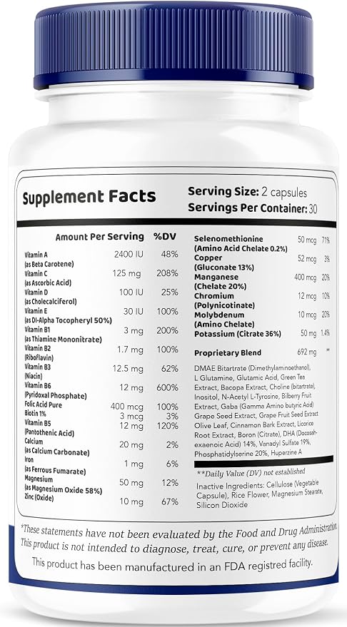 (3 Pack) Mindful Wellness Advanced Brain Savior Capsules, Official Mindful Wellness Supplement Pills, Mindful Wellness Support Capsules Premium Formula - All Natural Pills, 180 Capsules for 3 Months