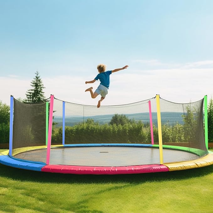 Gemscream 12 Pcs Trampoline Pole Foam Sleeve 35.4" Length 2026 Upgrade Materials Waterproof Trampoline Poles Cover Replacement for Outdoor Accessories